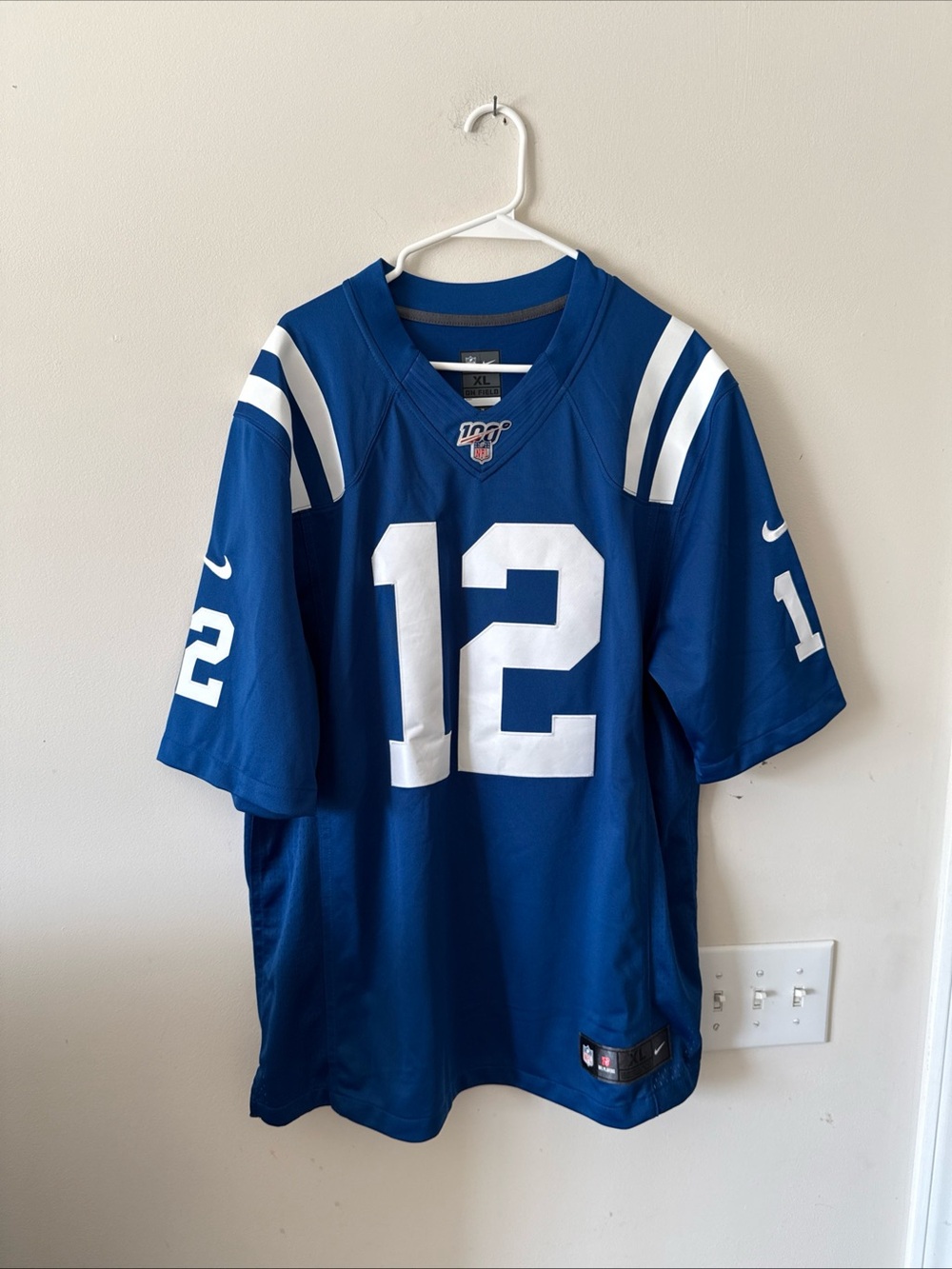 Men's Nike Andrew Luck #12 Indianapolis Colts NFL 100 Lmtd Jersey Sz L - RARE